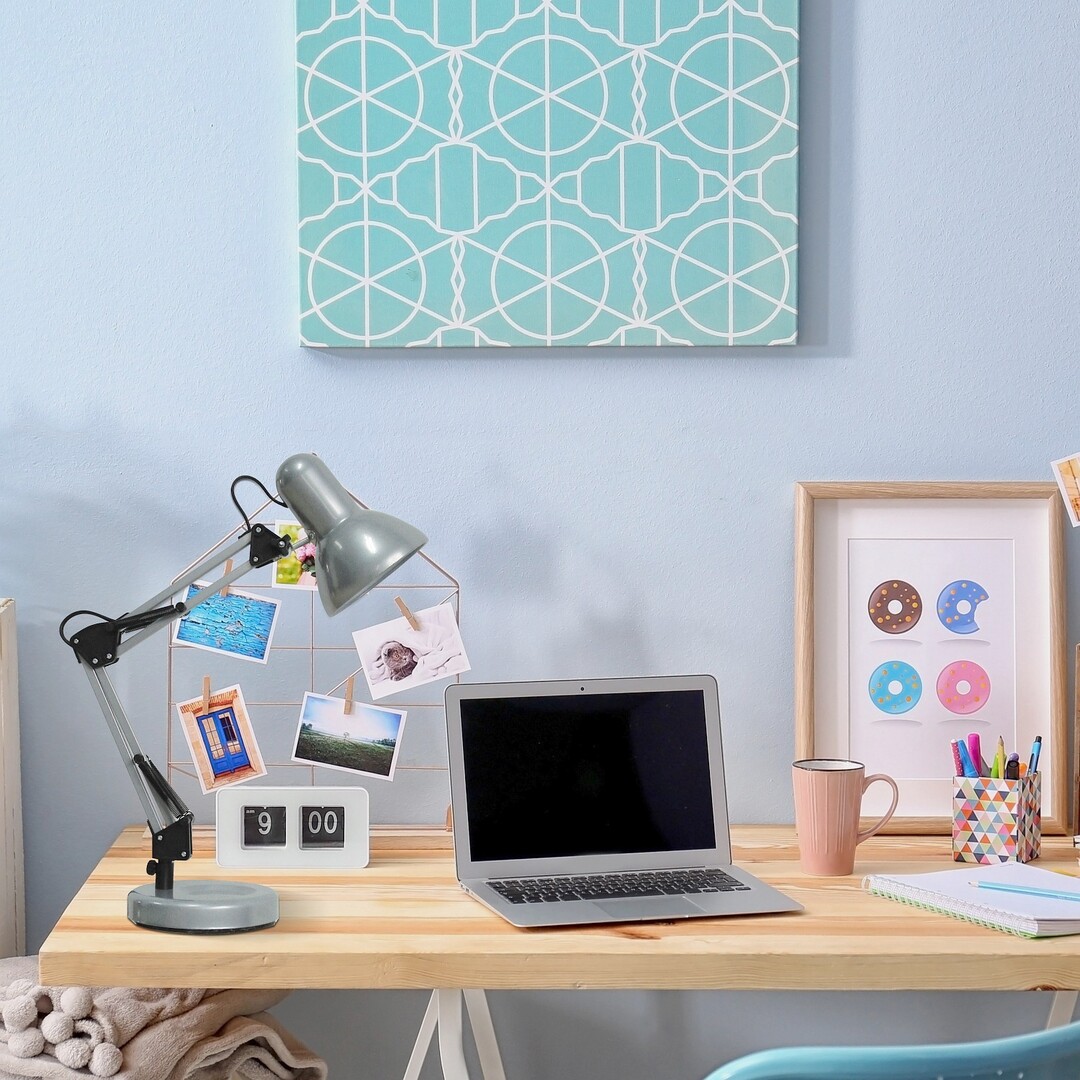 SAMSON stolná lampa strieborná 1xE27/60W