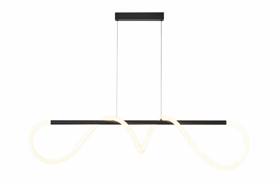 SAVANAH závesné svietidlo matné čierne LED/28W/4000K, 120x113x12cm