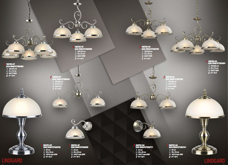 LINDGARD nočná lampa mosadz/biela 1xE14/40W, výška: 31cm
