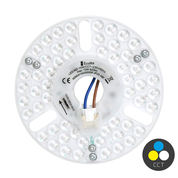 SMD LED modul 10W CCT 3000K-6000K, priemer 13cm