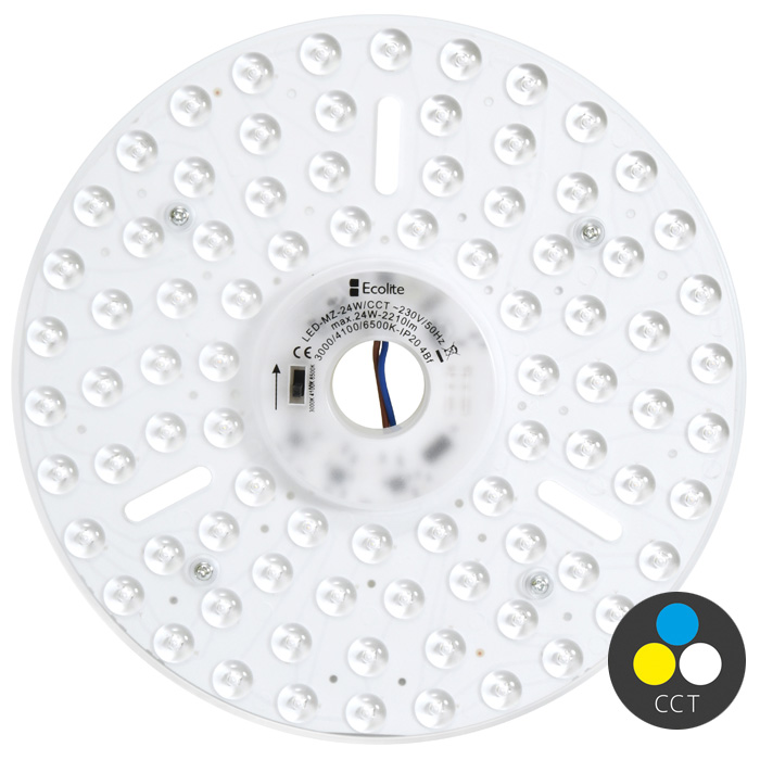 SMD LED modul 24W CCT 3000K-6000K, priemer 23cm
