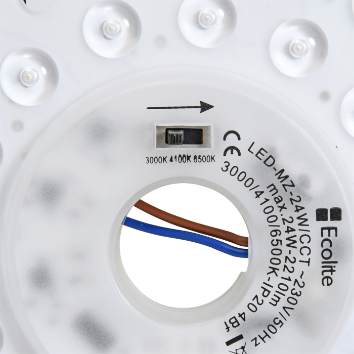 SMD LED modul 16W CCT 3000K-6000K, priemer 15,5cm