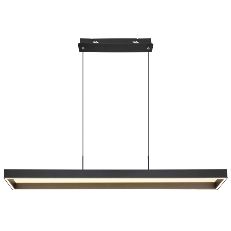 SOLA závesné svietidlo čierne/antracit LED/70W/2700K-4000K-6500K, výška: 120cm + diaľkové ovládanie