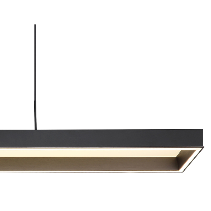 SOLA závesné svietidlo čierne/antracit LED/70W/2700K-4000K-6500K, výška: 120cm + diaľkové ovládanie