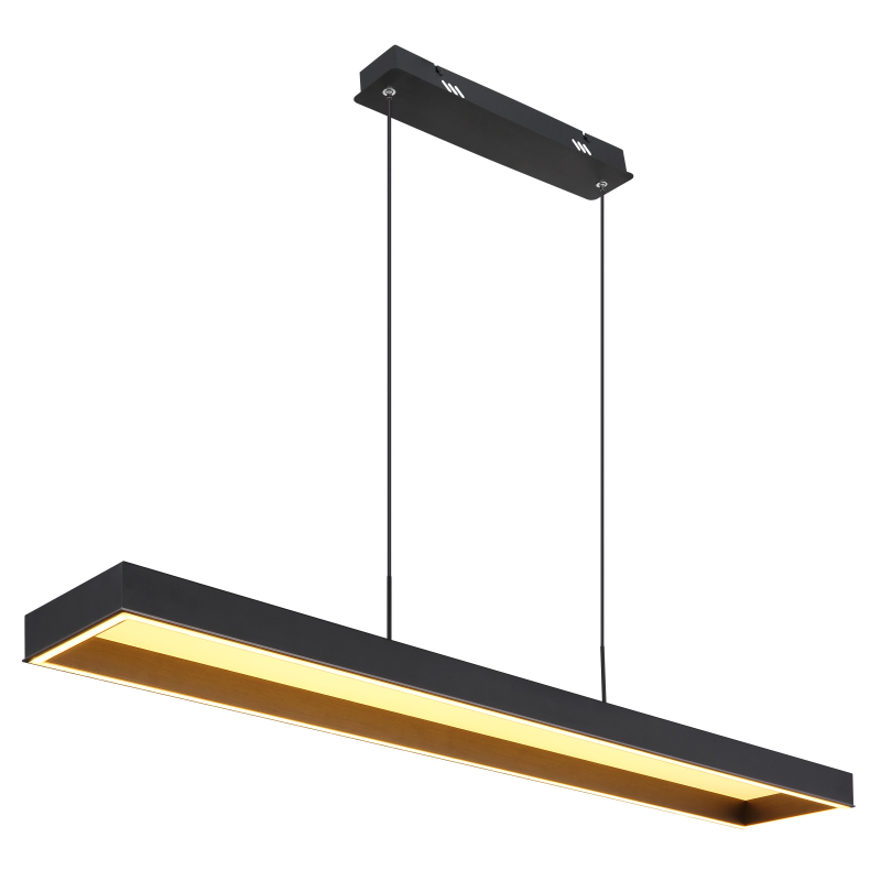SOLA závesné svietidlo čierne/antracit LED/70W/2700K-4000K-6500K, výška: 120cm + diaľkové ovládanie