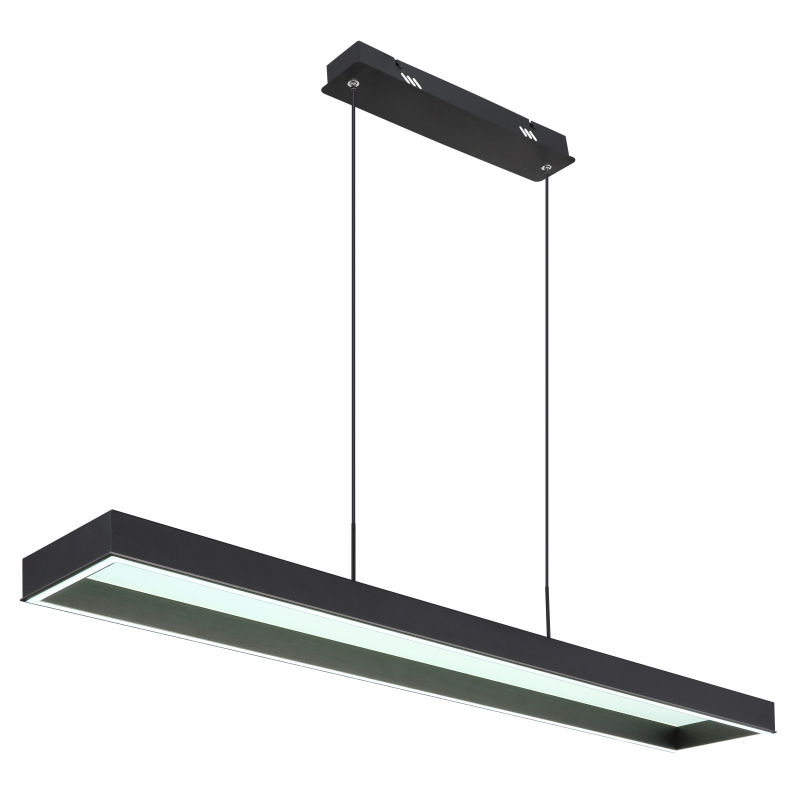 SOLA závesné svietidlo čierne/antracit LED/70W/2700K-4000K-6500K, výška: 120cm + diaľkové ovládanie