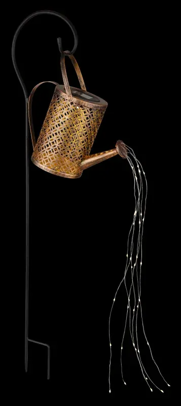 Solárne zapichávacie led svietidlo KRHLA zlatá 37xLED/0,06W/3,2V/3000K IP44