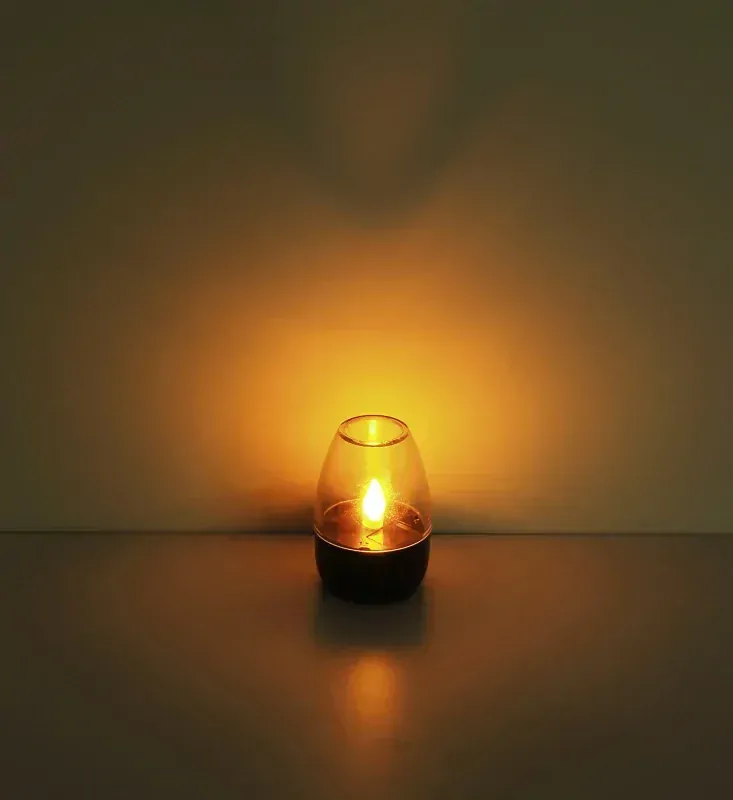 Solárne svietidlo 1xLED/0,02W/1,2V/1800K s efektom ohňa