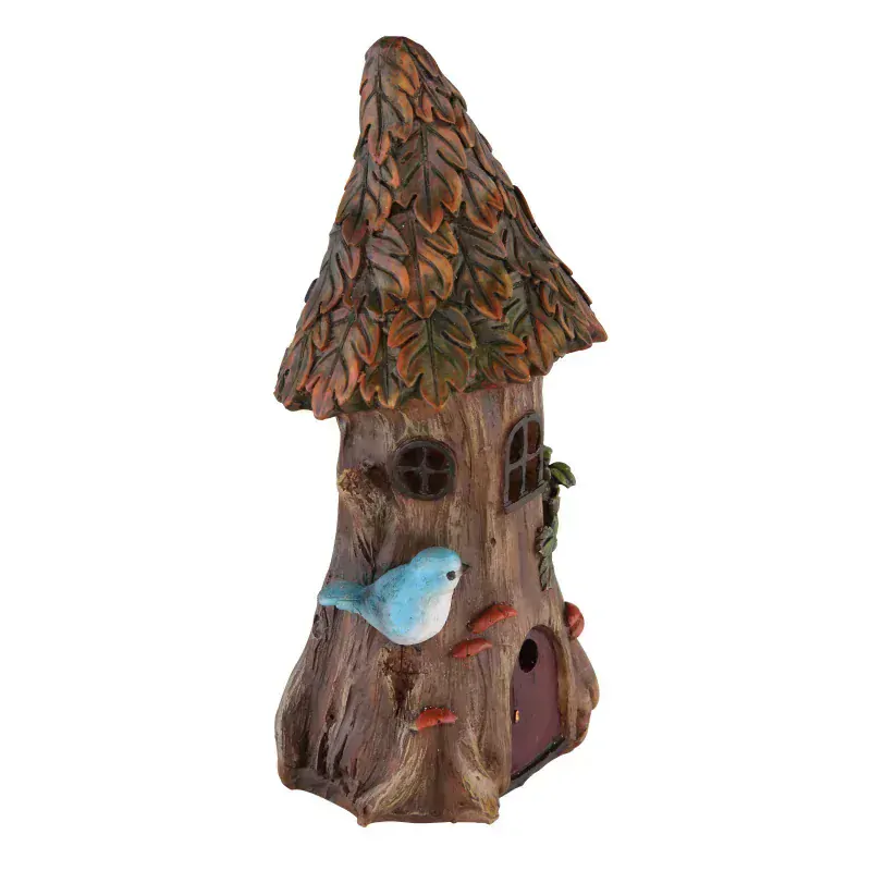 Solárne led svietidlo DOMČEK S VTÁČIKOM 1xLED/0,06W/3000K, IP44