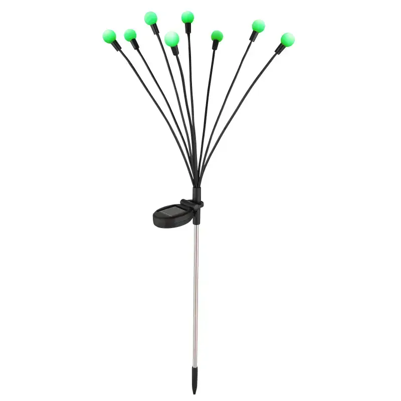Solárna zapichávacia dekorácia vetva s guličkami 8xRGB LED, IP44, výška: 70cm