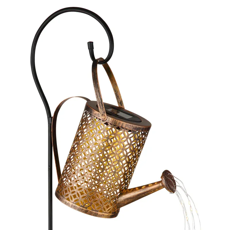 Solárne zapichávacie led svietidlo KRHLA zlatá 37xLED/0,06W/3,2V/3000K IP44