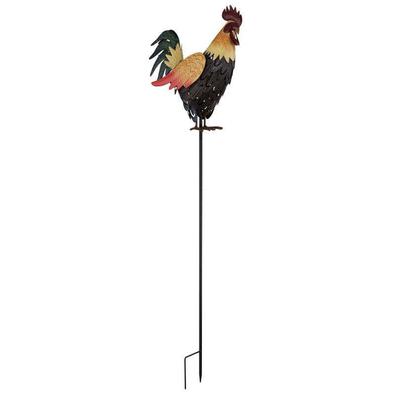 Solárne zapichávacie led svietidlo KOHÚT viacfarebný LED 3V/3000K IP44, výška: 100cm