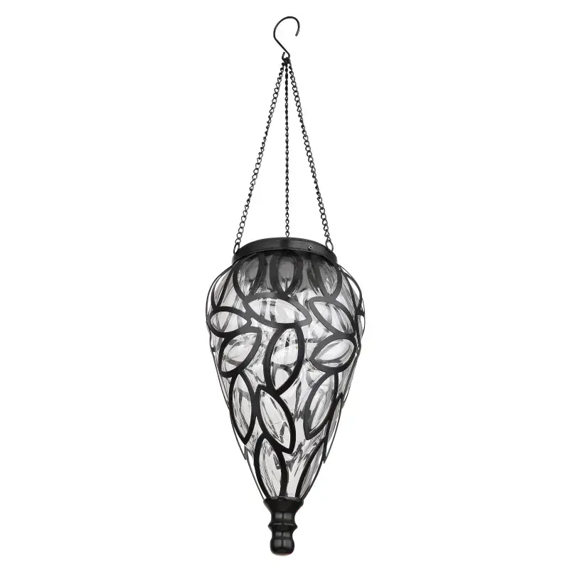 Solárne svietidlo kvapka priehľadná na zavesenie 15xLED/0,06W/3200K IP44