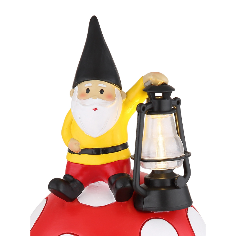 Solárne led svietidlo MUCHOTRÁVKA s TRPASLÍKOM a LAMPÁŠIKOM 1xLED/0,06W/2700K, IP44