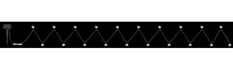 Solárna reťaz s včelami 20xLED/0,06W IP44, 3,8m