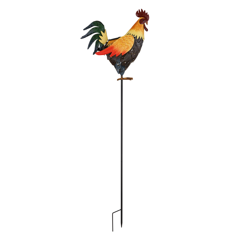 Solárne zapichávacie led svietidlo KOHÚT viacfarebný LED 3V/3000K IP44, výška: 100cm