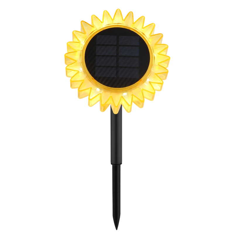 Solárne zapichávacie led svietidlo SLNEČNICA 8xLED 0,06W 3V/3000K IP44