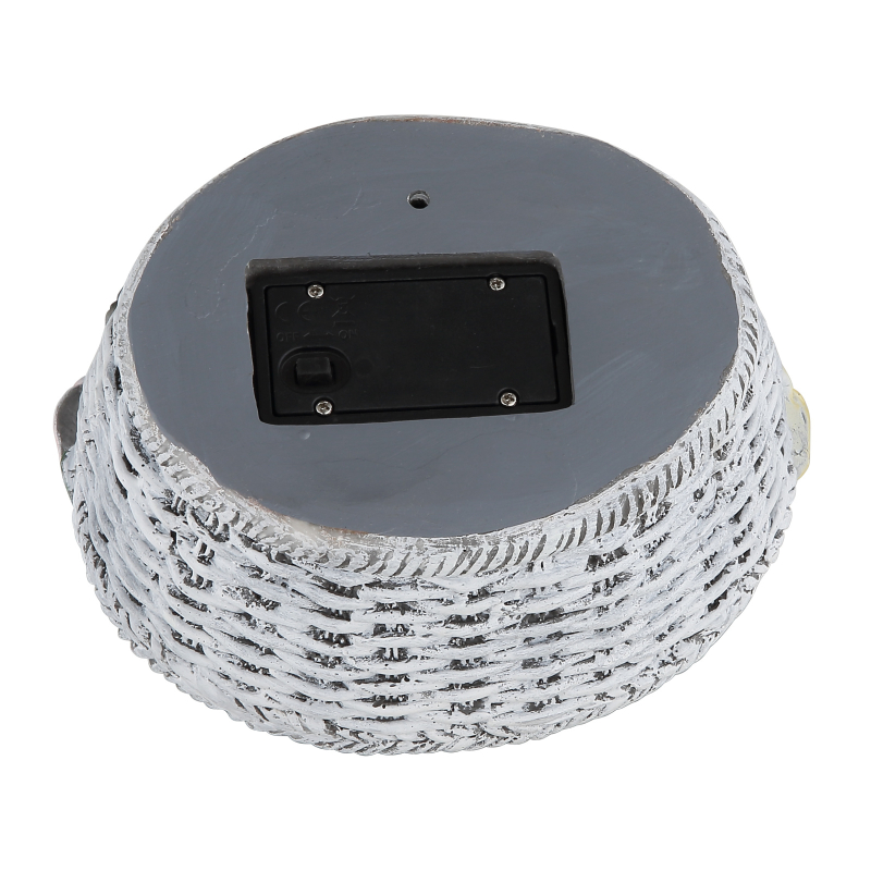 Solárne led svietidlo psík v košíku s ružami 8xLED/0,08W teplá biela IP44