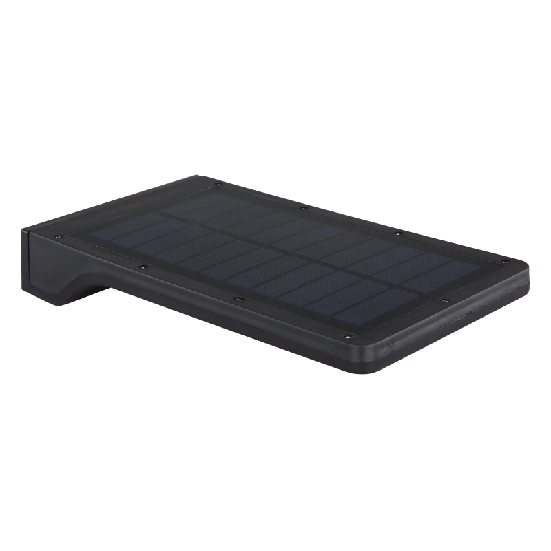 Solárne led svietidlo čierne so senzorom 42xLED 0,2W/3V/13000K IP44