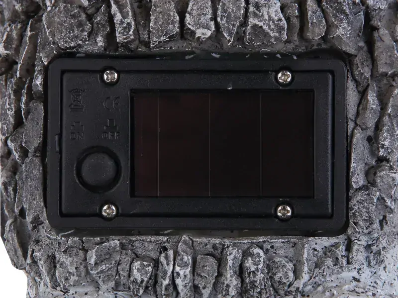 Solárne led svietidlo SIVÁ ŽABA 2xLED/0,06W/3V IP44, výška: 21cm