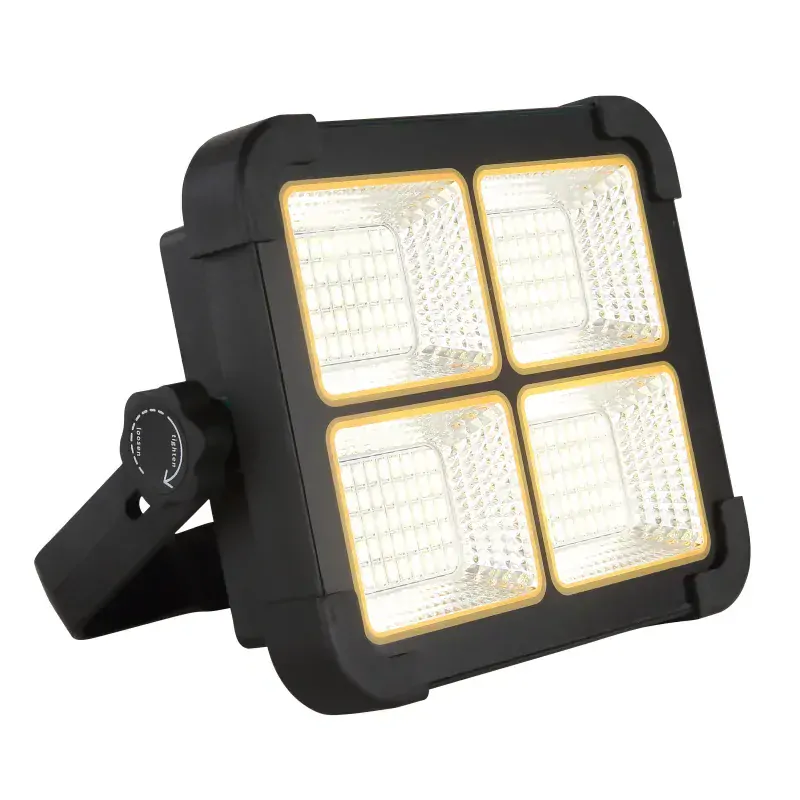 Solárne led svietidlo čierne na zavesenie, na státie alebo na magnet LED 15W/3,2V/4000K IP44