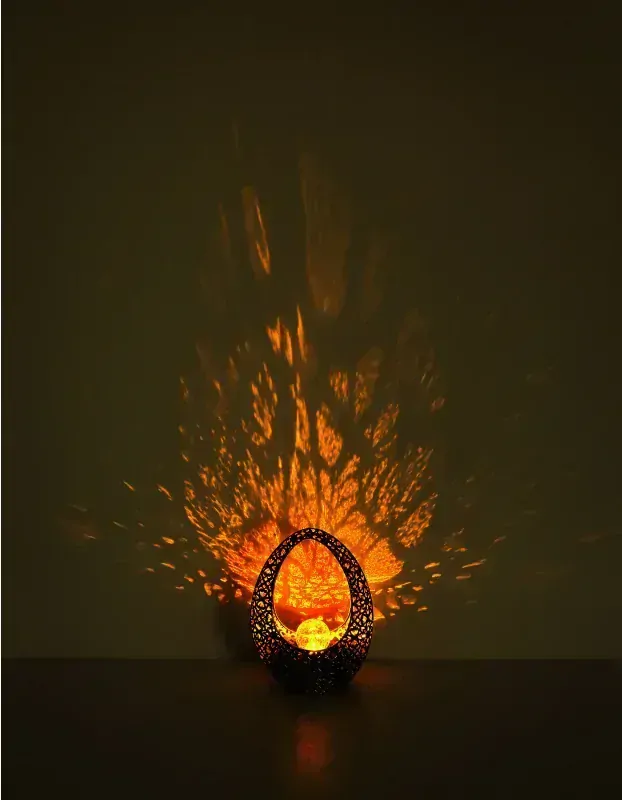 Solárne led svietidlo bronzové s dekoratívnym razením  a guľou 1xLED/0,06W/3V/3000K IP44