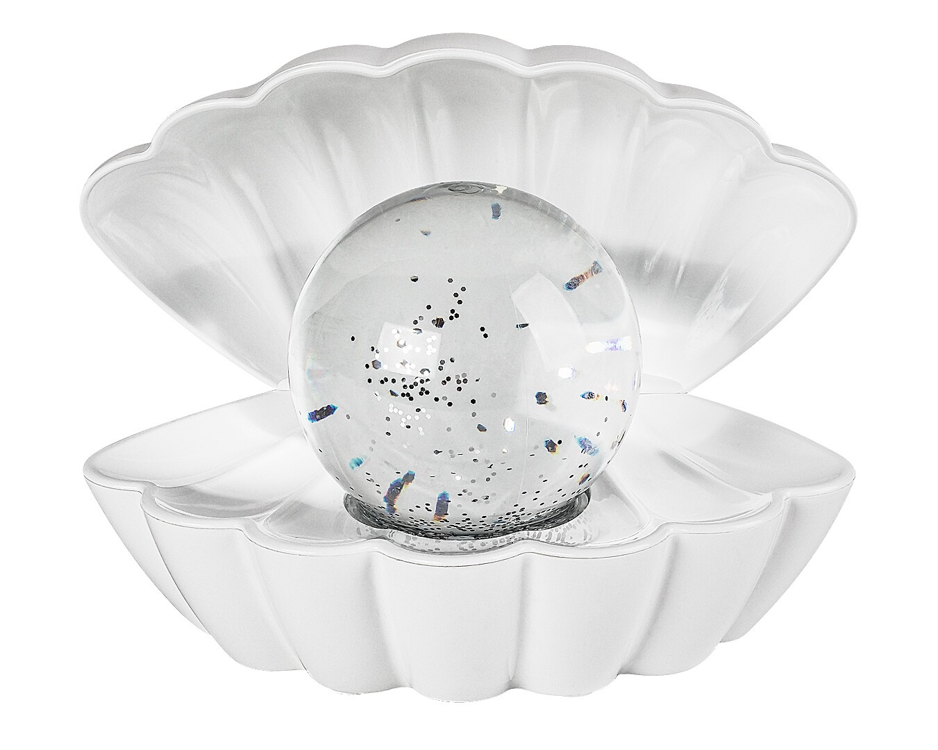 SPARKLY svietiaca dekorácia biela mušľa RGB LED/0,8W na batérie
