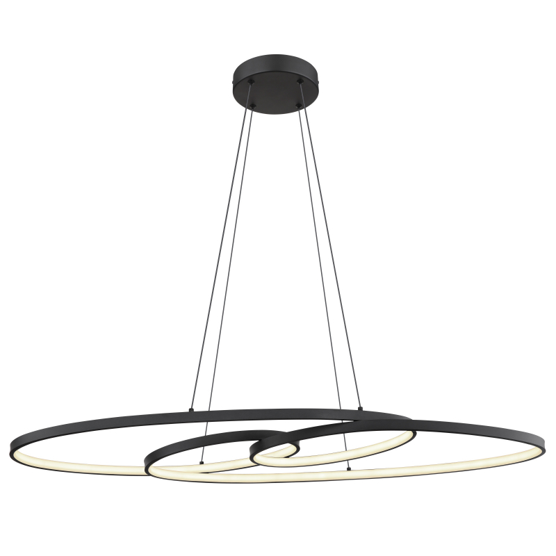 SPIRA závesné svietidlo čierne LED 39W/CCT, 120x100x36cm