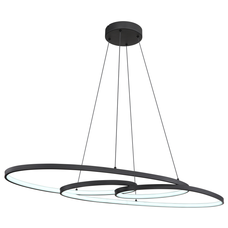 SPIRA závesné svietidlo čierne LED 39W/CCT, 120x100x36cm