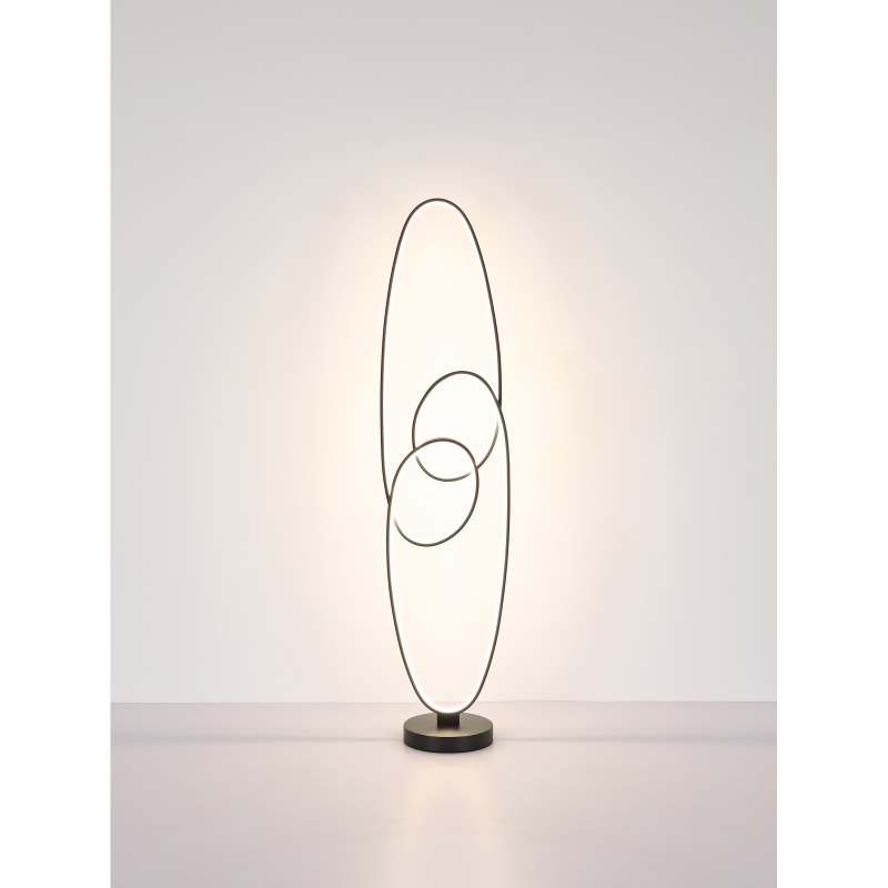 SPIRA stojanová lampa čierna LED 39W LED/CCT výška: 122cm