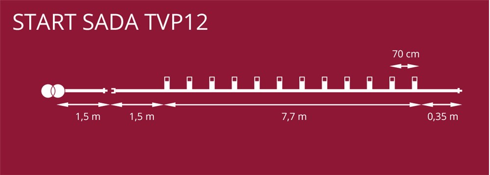 Ledková spájateľná reťaz ŠIŠKA FILAMENT farebná 12xLED/20V/0,2W, 7,7m