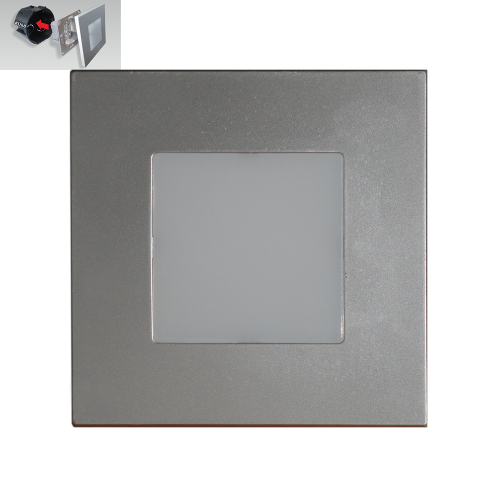 STEP LIGHT schodiskové LED svietidlo 1W/4000K strieborné