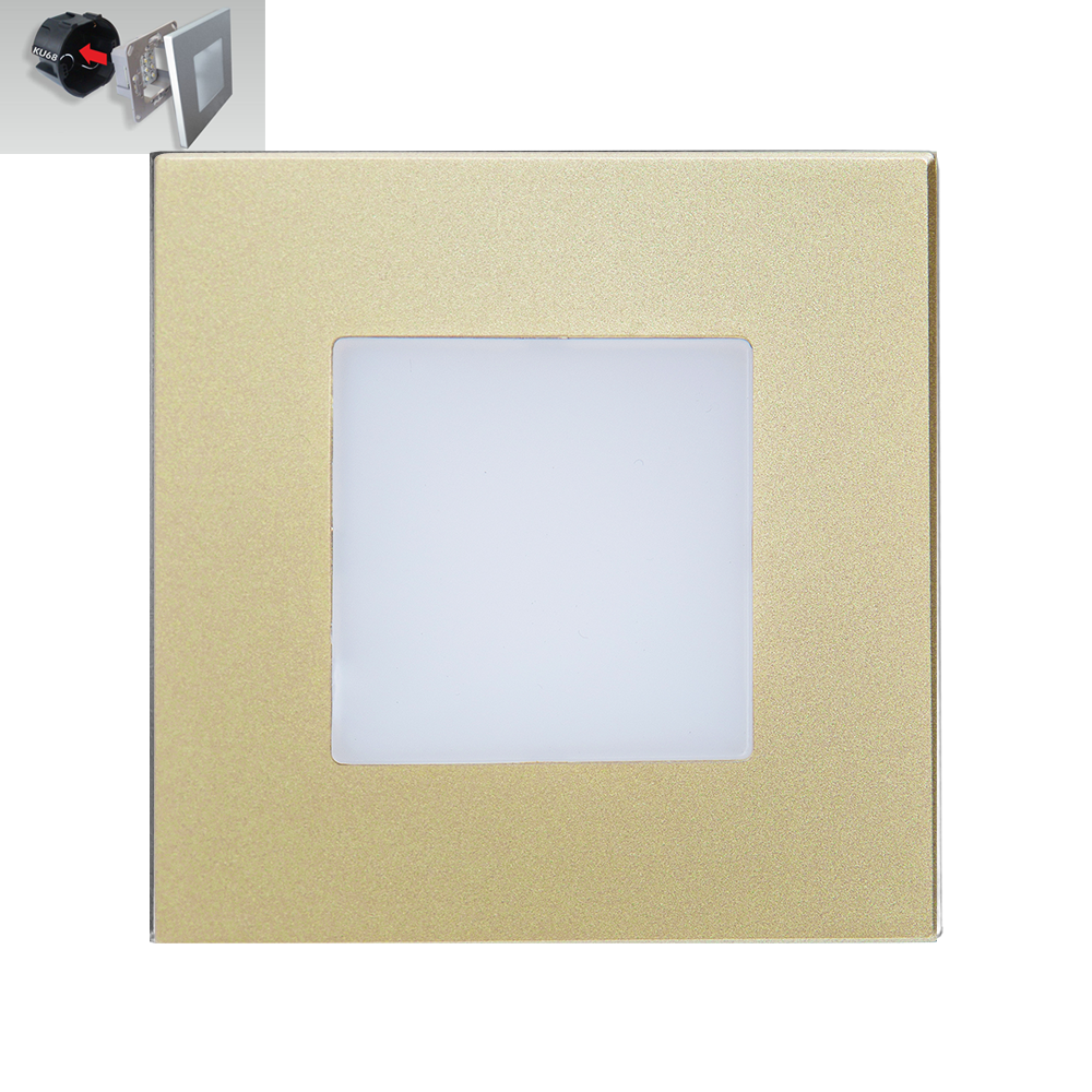 STEP LIGHT schodiskové LED svietidlo 1W/4000K zlaté