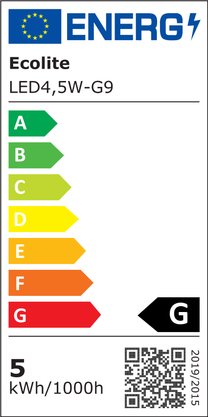 LED žiarovka G9/4,5W/3000K alebo 4200K