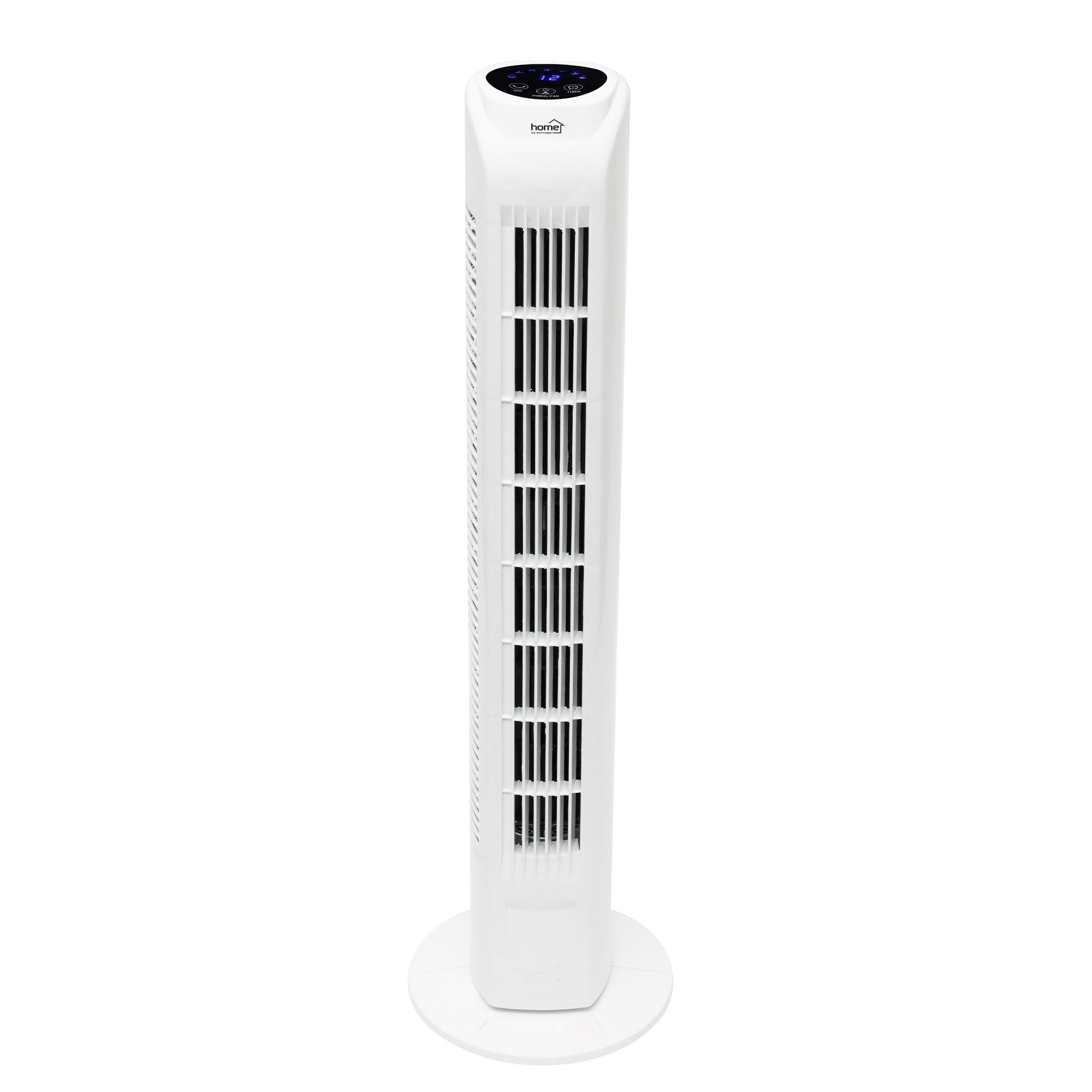 Stĺpový ventilátor biely 45W, výška: 79cm s diaľkovým ovládaním