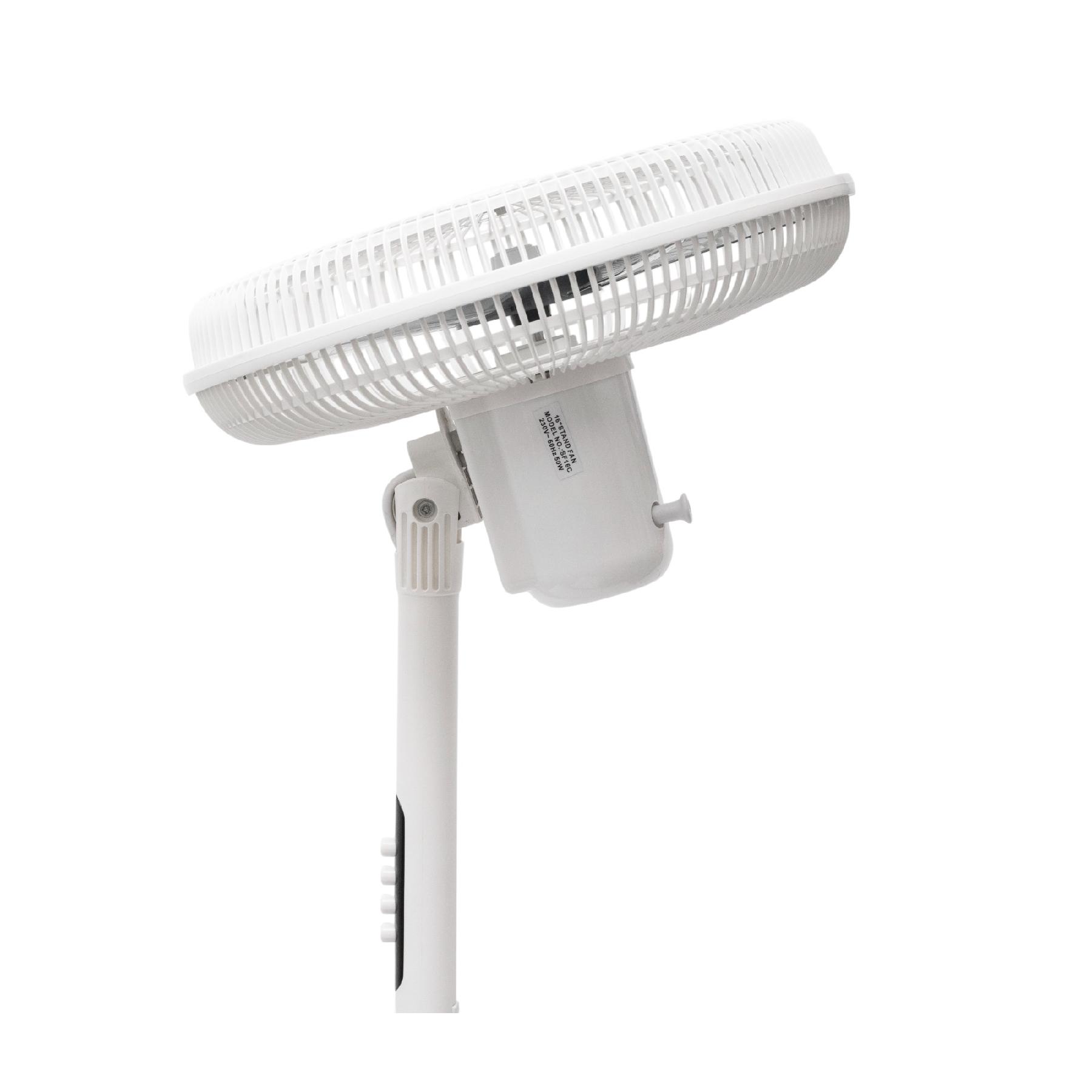 Stojanový ventilátor biely 50W, priemer 40cm