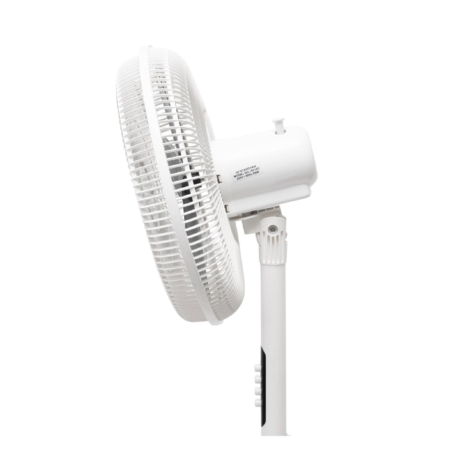 Stojanový ventilátor biely 50W, priemer 40cm