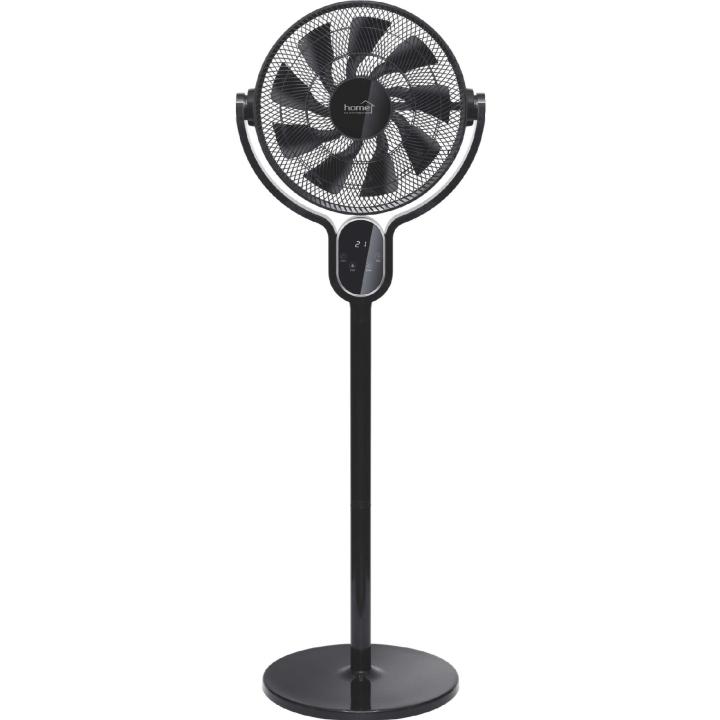 Stojanový ventilátor čierny 25W s diaľkovým ovládaním, priemer 40cm