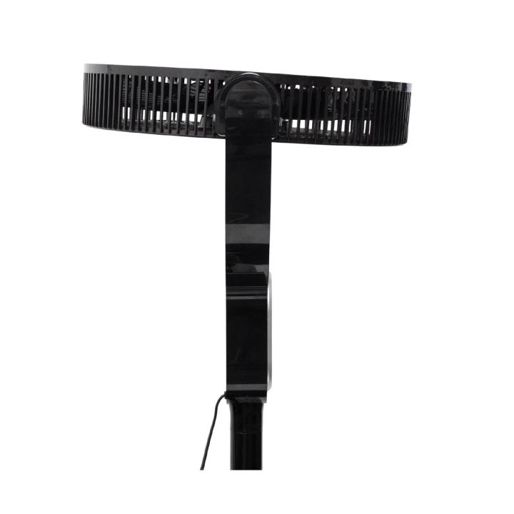 Stojanový ventilátor čierny 25W s diaľkovým ovládaním, priemer 40cm
