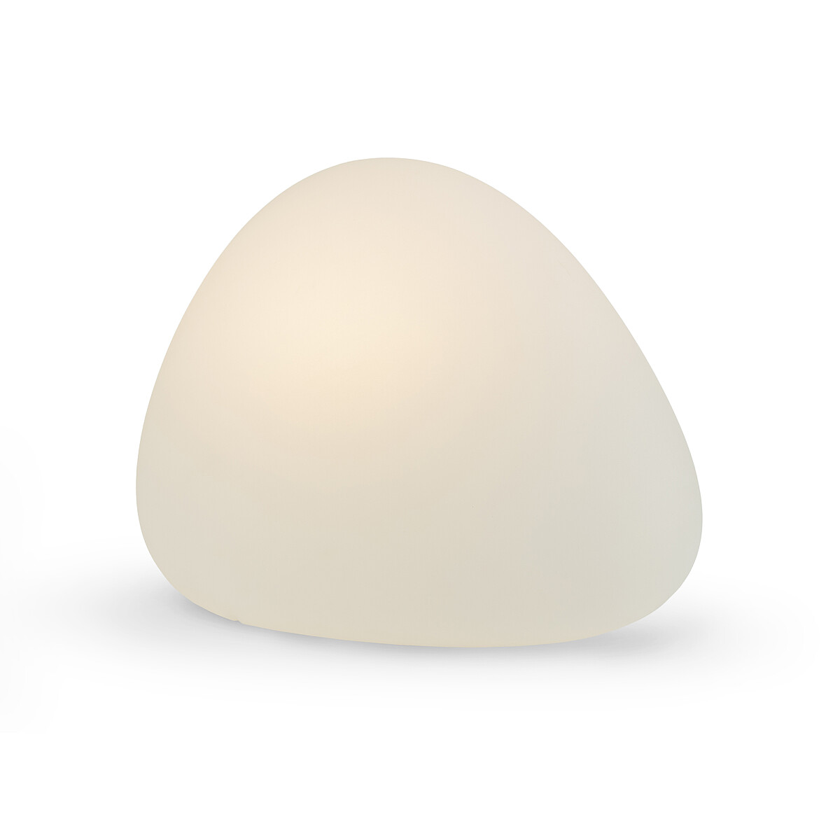 Záhradné svietidlo STONE S biele plastové 1xE27/25W, IP44, 45x30cm