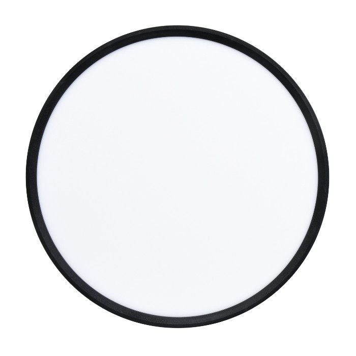 SALY stropné svietidlo čierne LED 40W/CCT 3000-6000K, priemer: 50cm, IP40