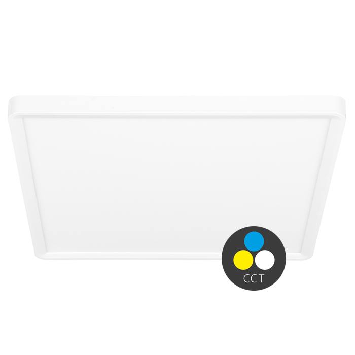 TERY stropné svietidlo biele LED 40W/CCT 3000-6000K, 50x50x2,5cm, IP40