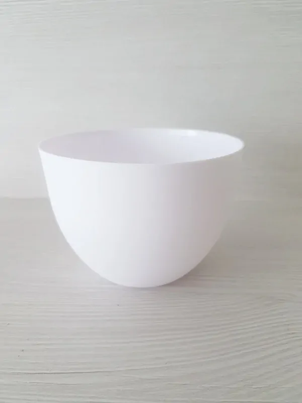 Náhradné plastové tienidlo ACTION malé matné biele priemer 10,5cm, pre závit E14 (3cm)