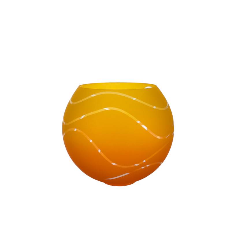 Náhradné tienidlo priemer 16cm, montážny otvor: 4,7cm oranžovo-žlté