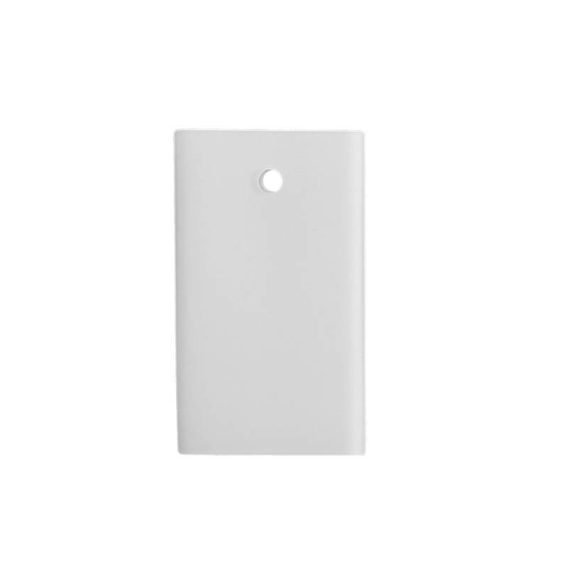 Náhradné tienidlo pre závit E14 (30mm) štvorcové matné biele, 6x6cm