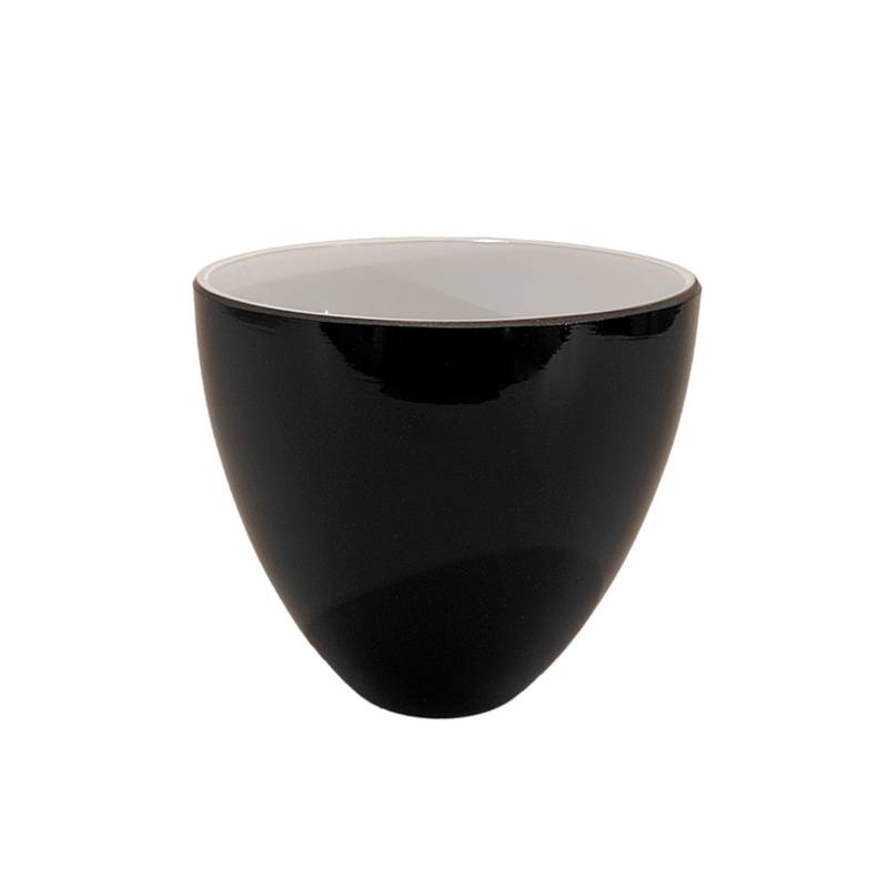 Náhradné tienidlo lesklé čierne priemer: 9cm, montážny otvor 2,4cm