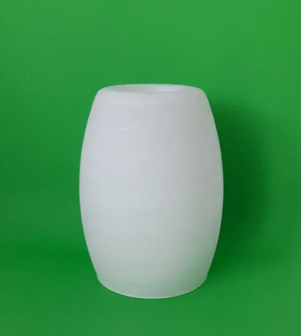 Sklenené tienidlo GILLIAN biele s pásikmi otvor pre závit E14 (3cm), priemer: 6,2cm