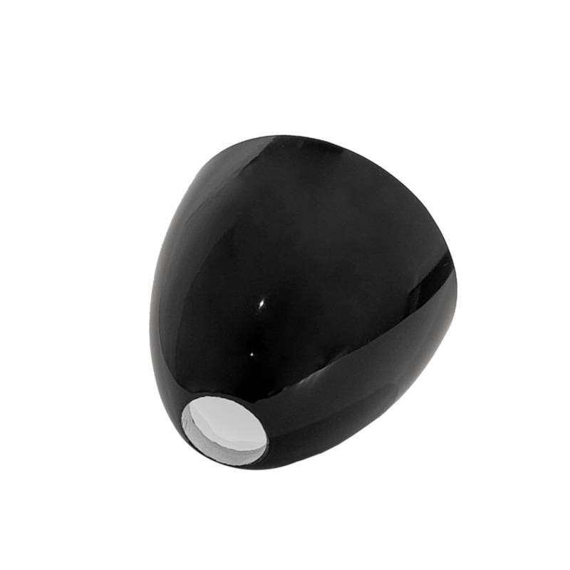 Náhradné tienidlo lesklé čierne priemer: 9cm, montážny otvor 2,4cm