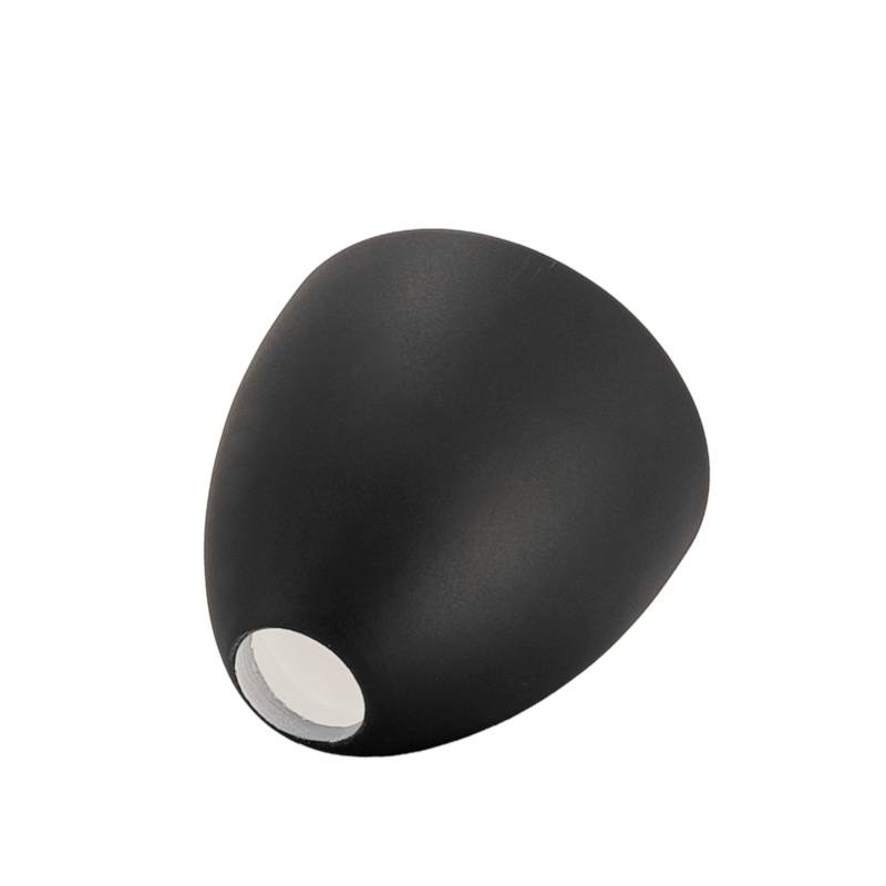 Náhradné tienidlo matné čierne priemer: 9cm, montážny otvor 2,4cm