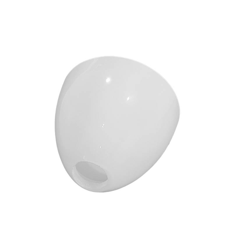 Náhradné tienidlo lesklé biele priemer: 9cm, montážny otvor 2,4cm